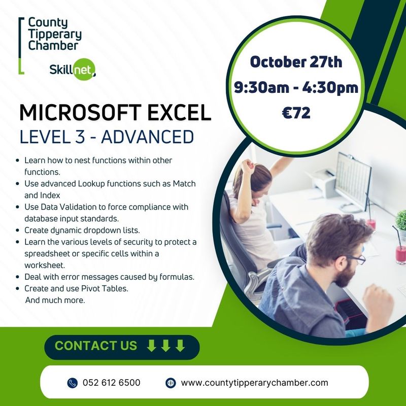 Microsoft Excel - Level 3 Advanced