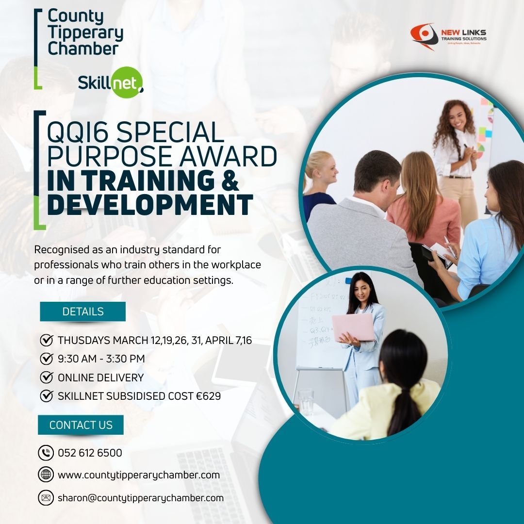 Special Purpose Award in Training &amp; Development QQI Level 6