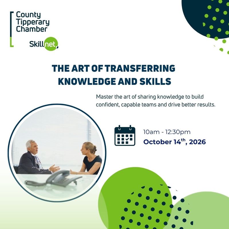 The Art of Transferring Knowledge &amp; Skills