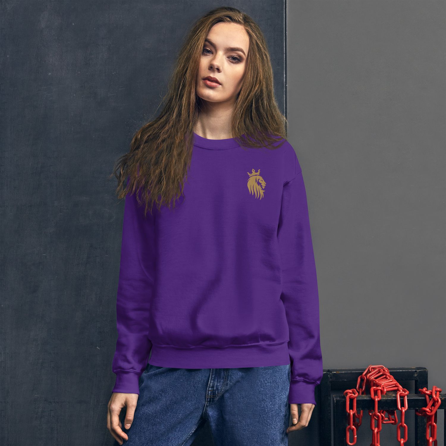 Shofar Kingdom Lion Design Alternative Colors Unisex Sweatshirt