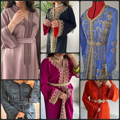 Embellished kaftans