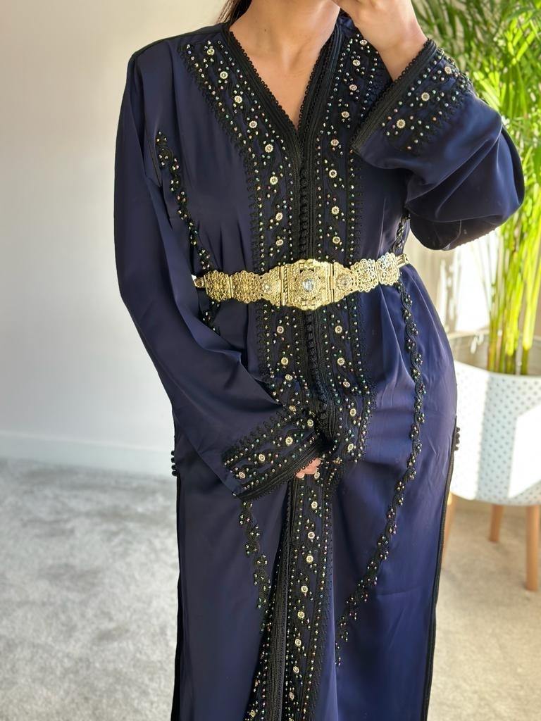 Takchita in Midnight Blue with matching Belt