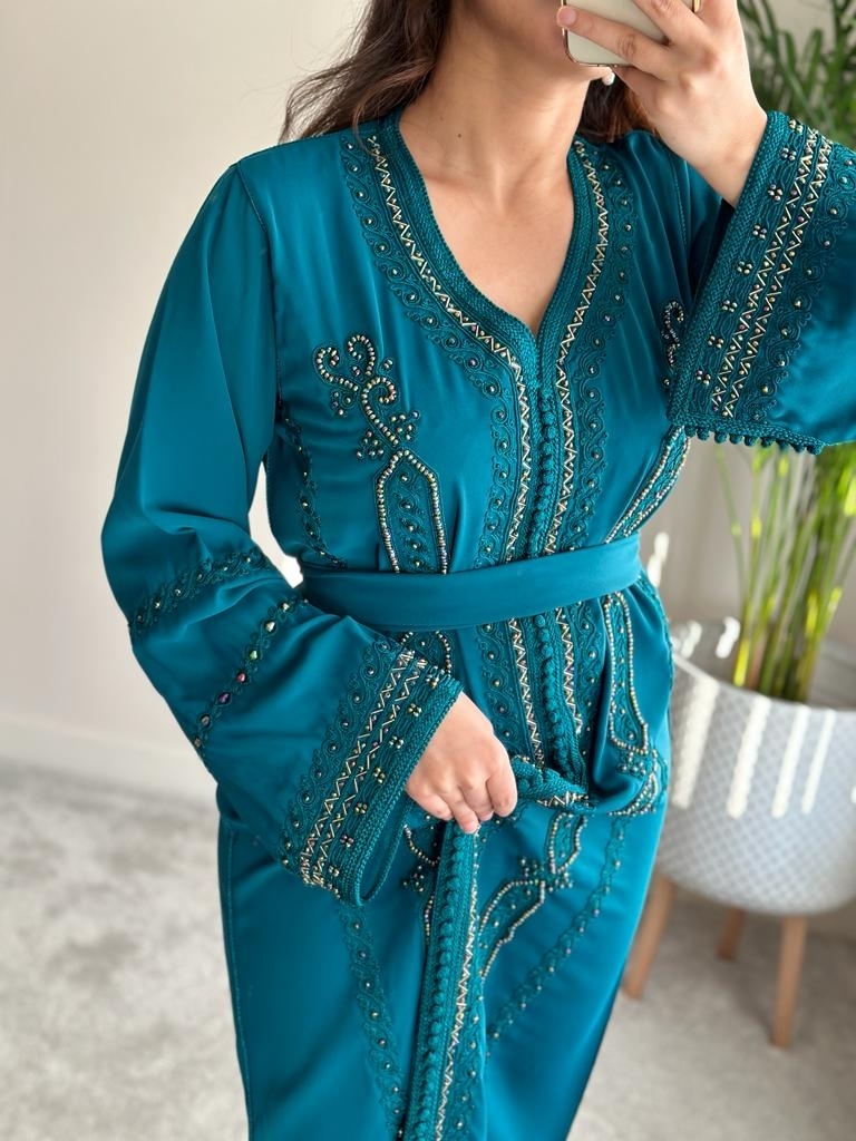 Kaftan El Anaka in Teal