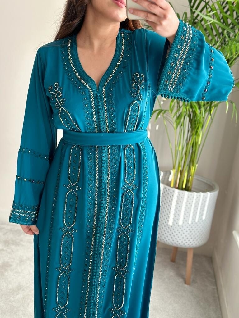 Kaftan El Anaka in Teal