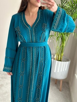Kaftan El Anaka in Teal