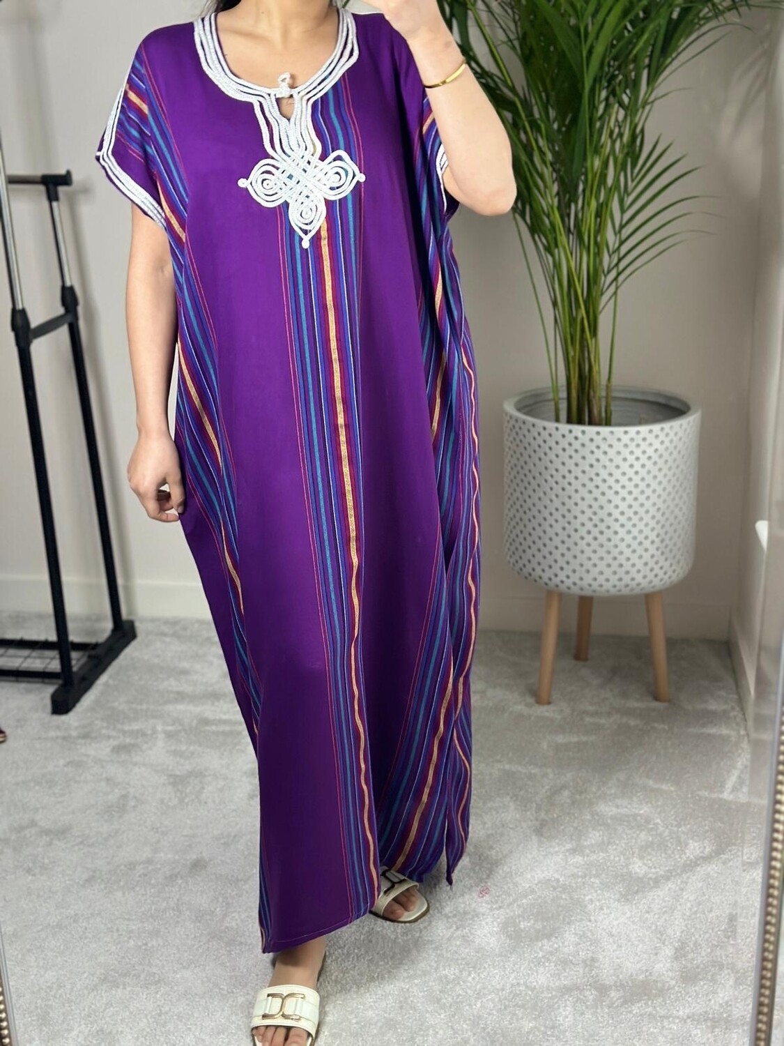 Purple Moroccan Gandoura