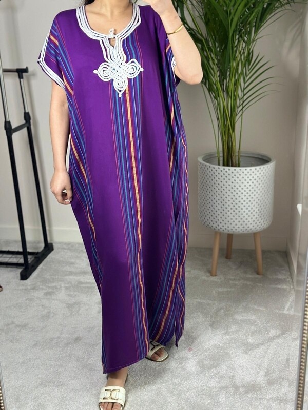 Purple Moroccan Gandoura