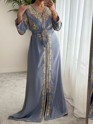 Eid Kaftan In Light Blue