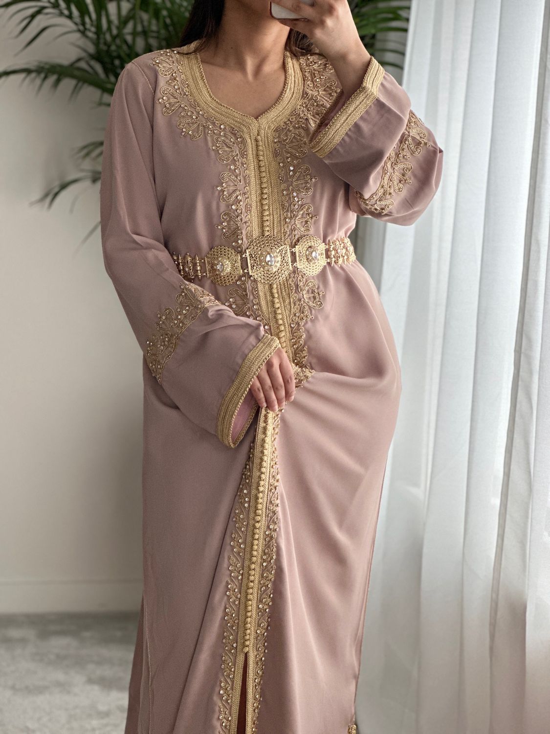 Kaftan SARAYA In Gold Nude