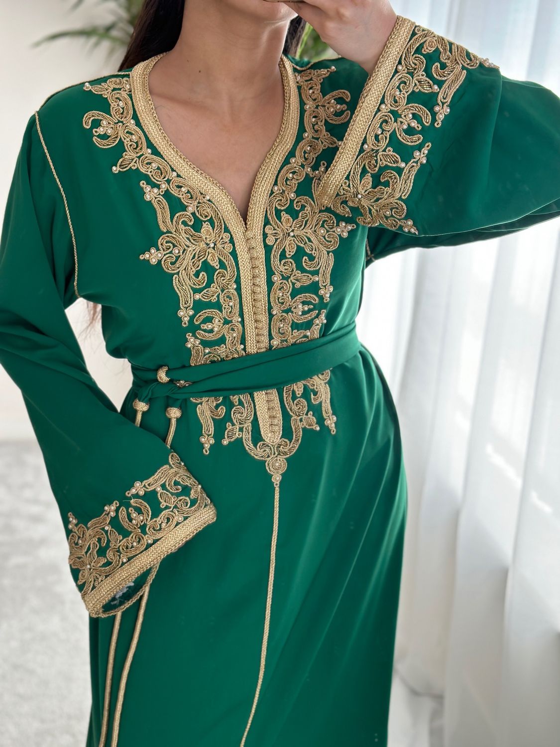 Kaftan SARY in Lime Green