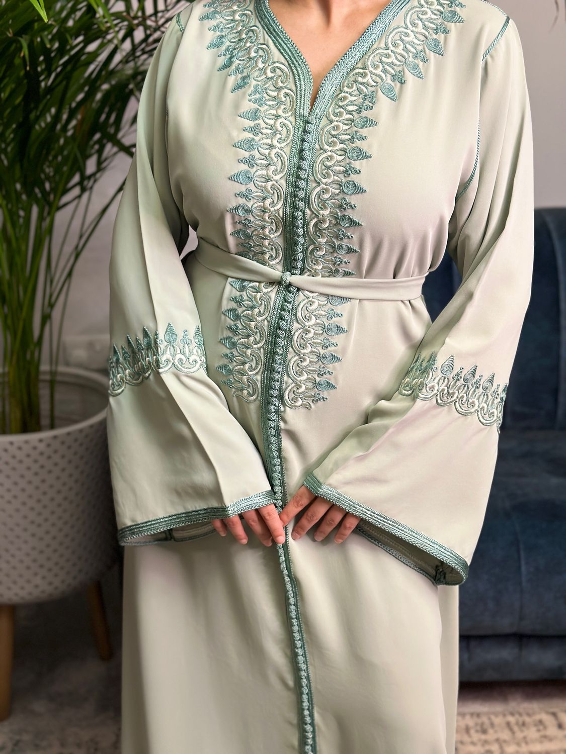 Kaftan Hareem in Sage Green