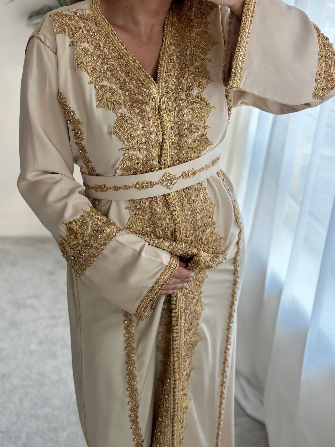 Kaftan AHLAM in Cream