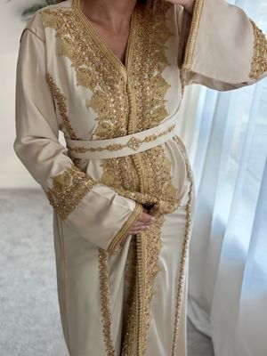 Kaftan AHLAM in Cream