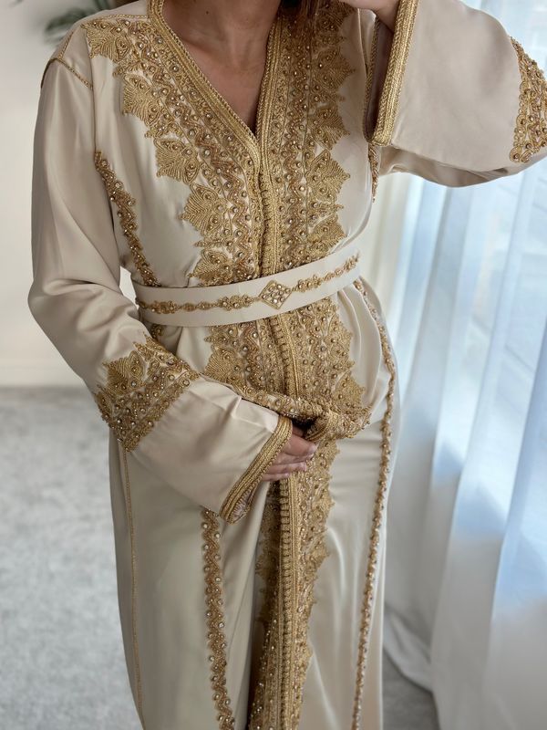 Kaftan AHLAM in Cream