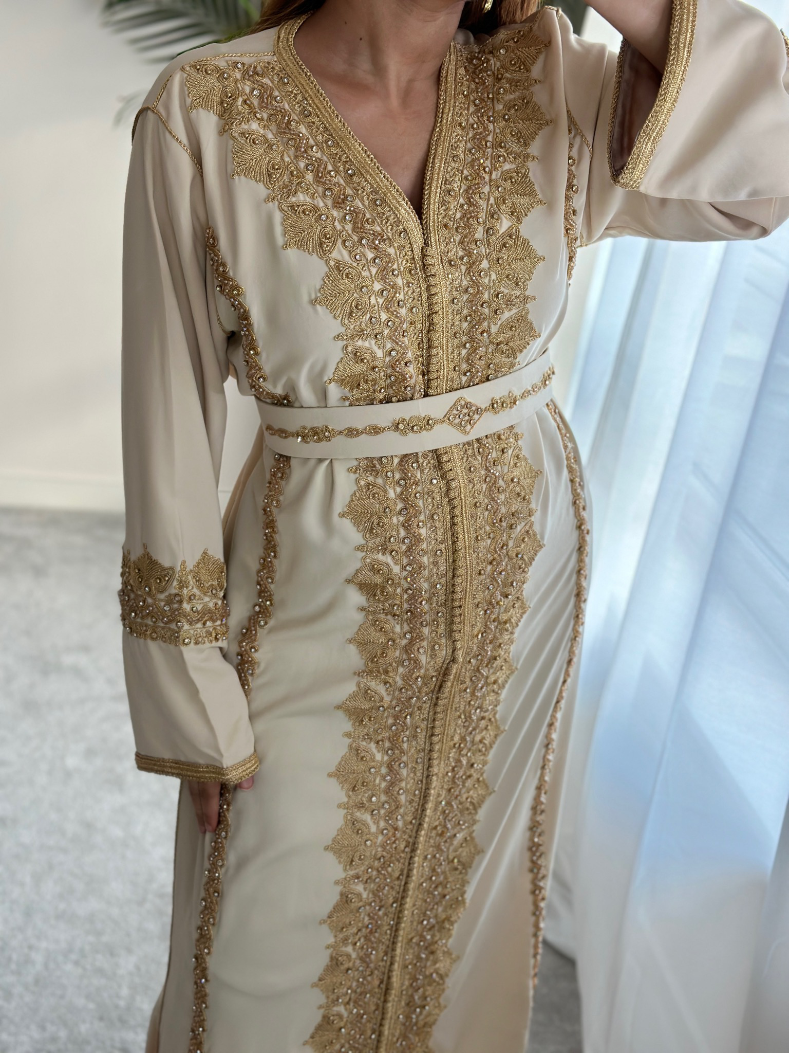 Kaftan AHLAM in Cream
