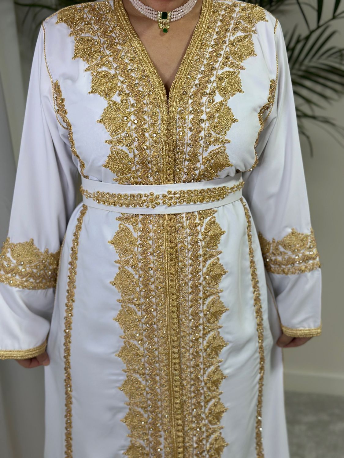 Kaftan AHLAM in Bridal White