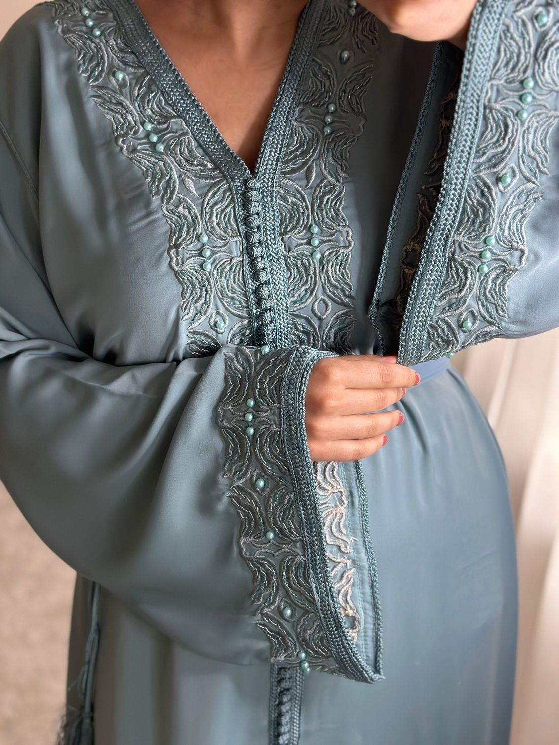 Kaftan HAREEM in Steel Blue