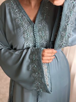 Kaftan HAREEM in Steel Blue