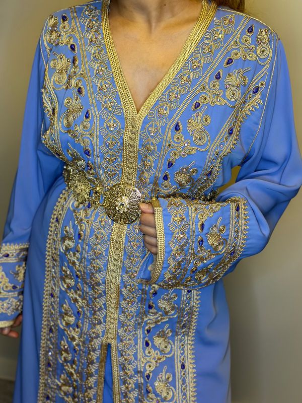 Moroccan Takchita In Light Blue