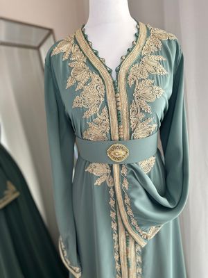 Kaftan Nessma In Sapphire Colour