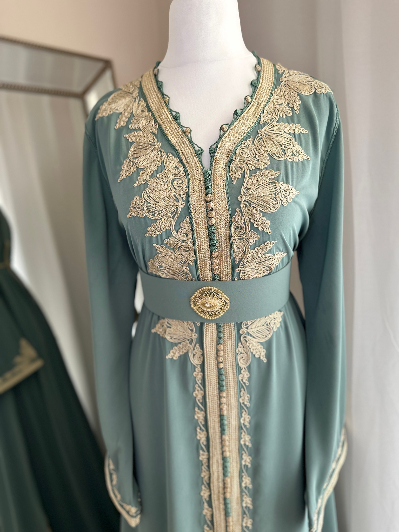 Kaftan Nessma In Sapphire Colour