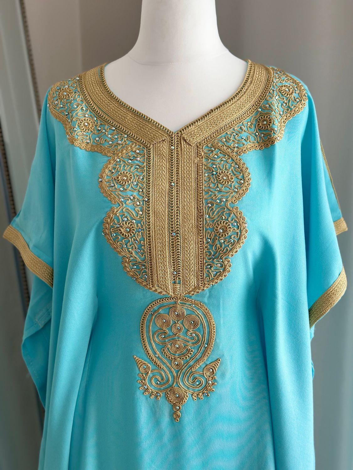 Premium Gandoura In Turquoise