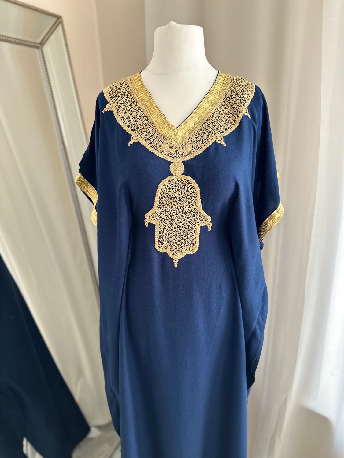 Premium Gandoura In Navy Blue