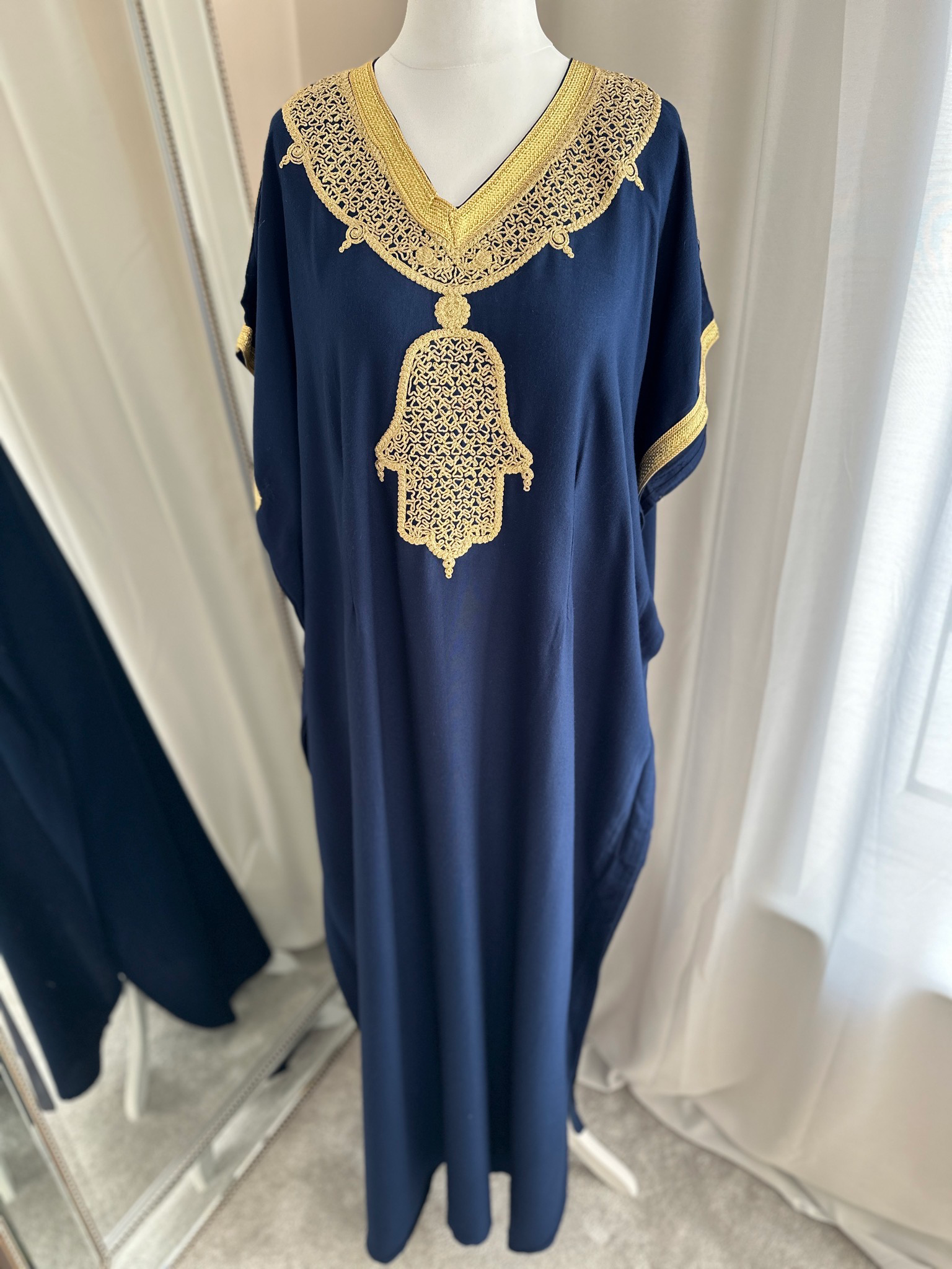 Premium Gandoura In Navy Blue