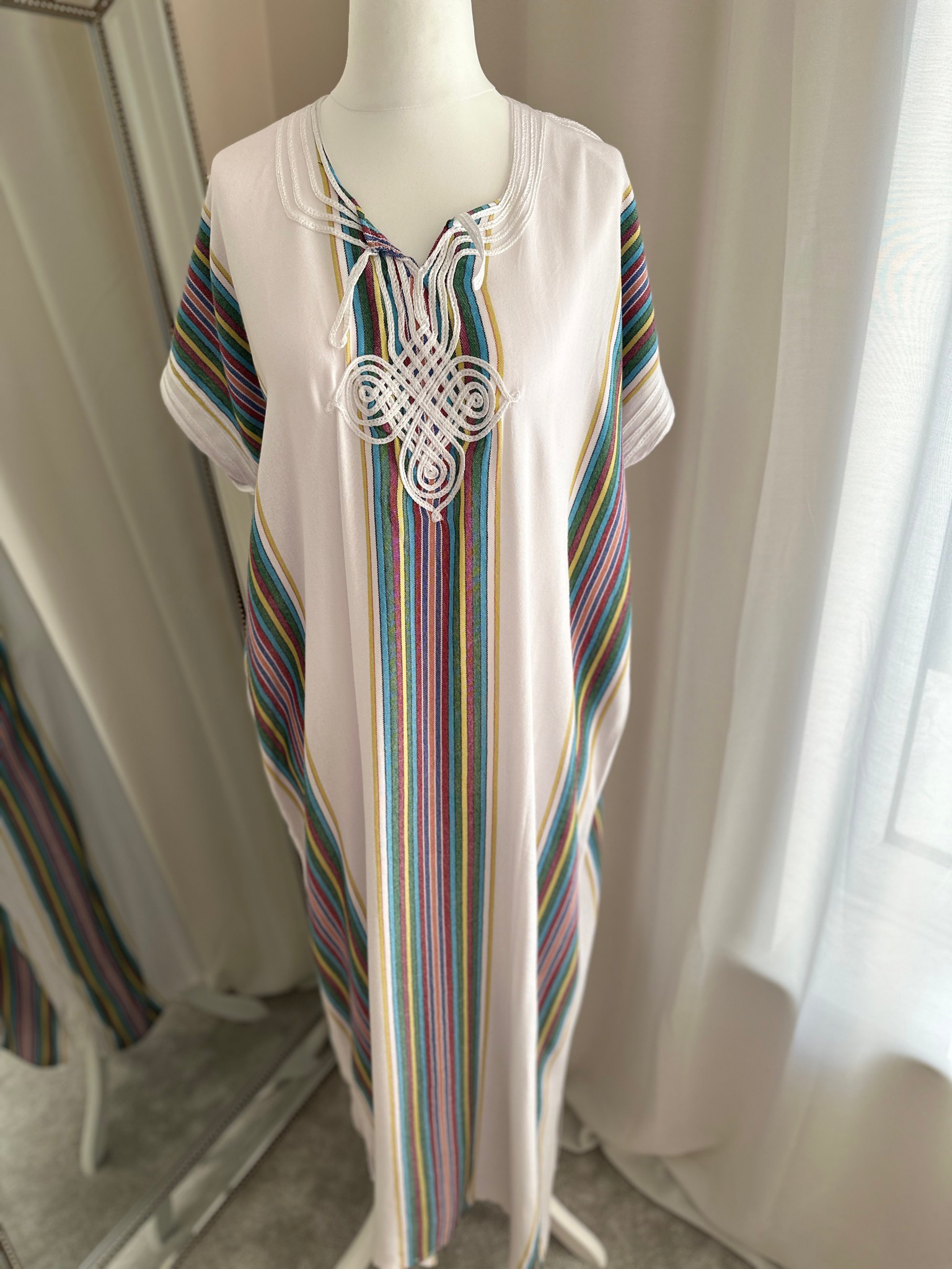 Moroccan Gandoura White