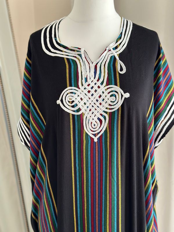 Moroccan Gandoura In Black