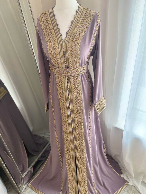 Kaftan Leyla In Nude Pearl