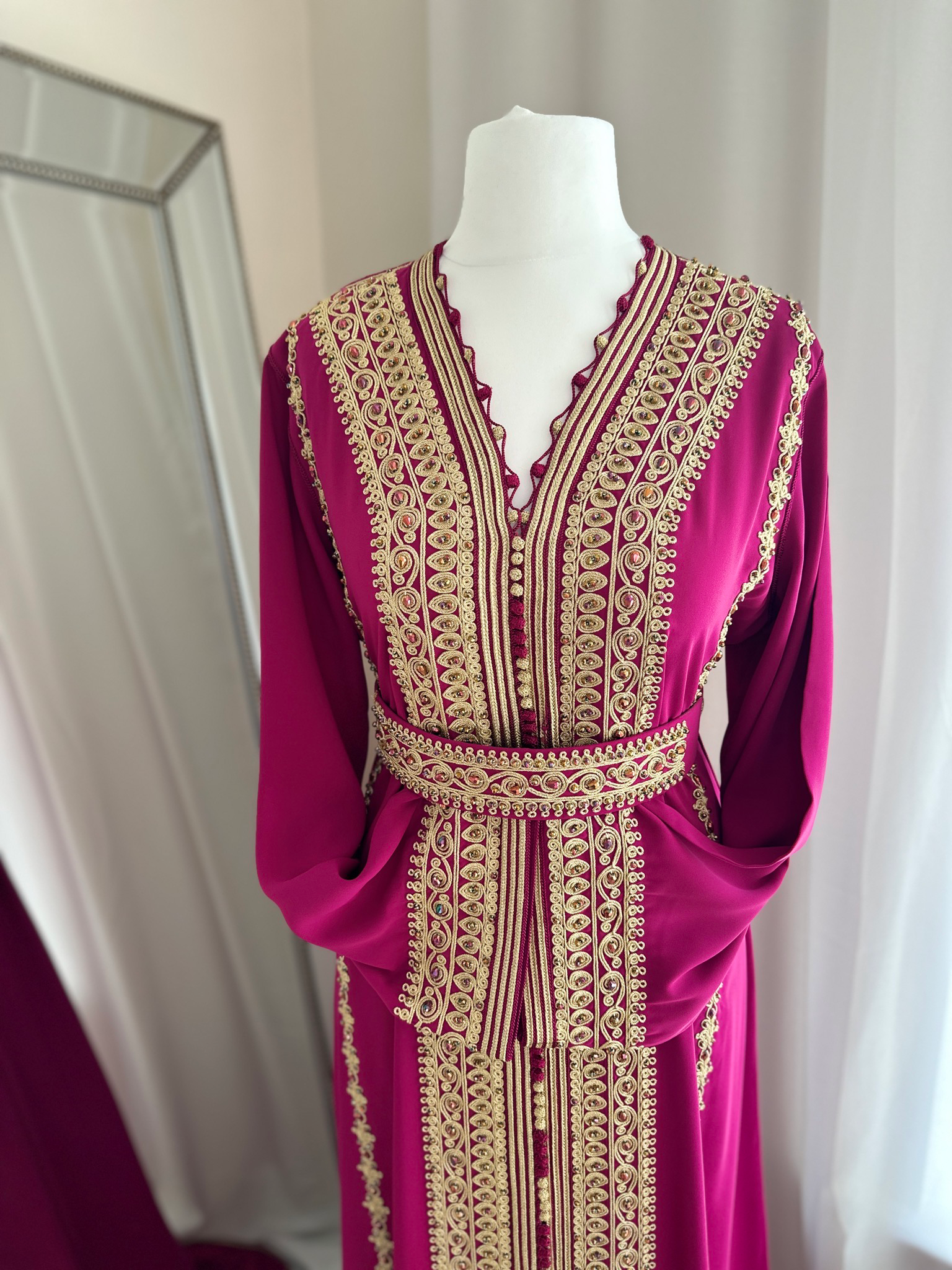 Kaftan Leyla In Deep Pink