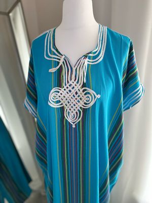 Moroccan Gandoura In Blue