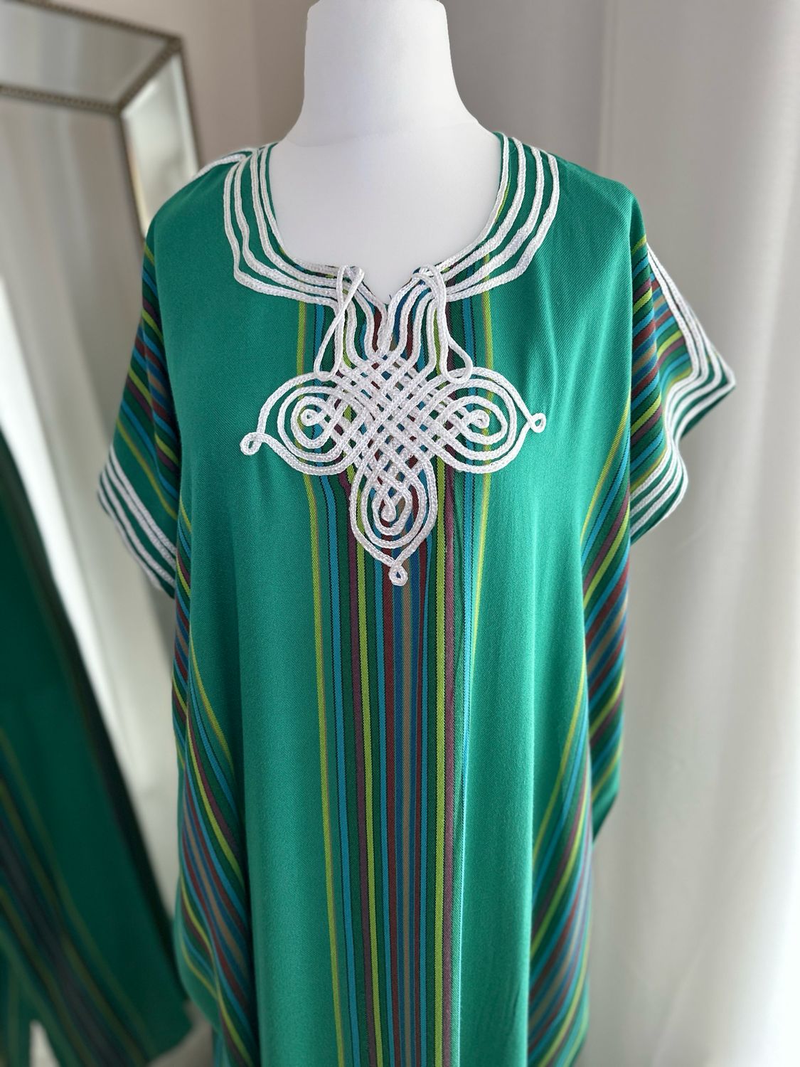 Moroccan Gandoura In Green