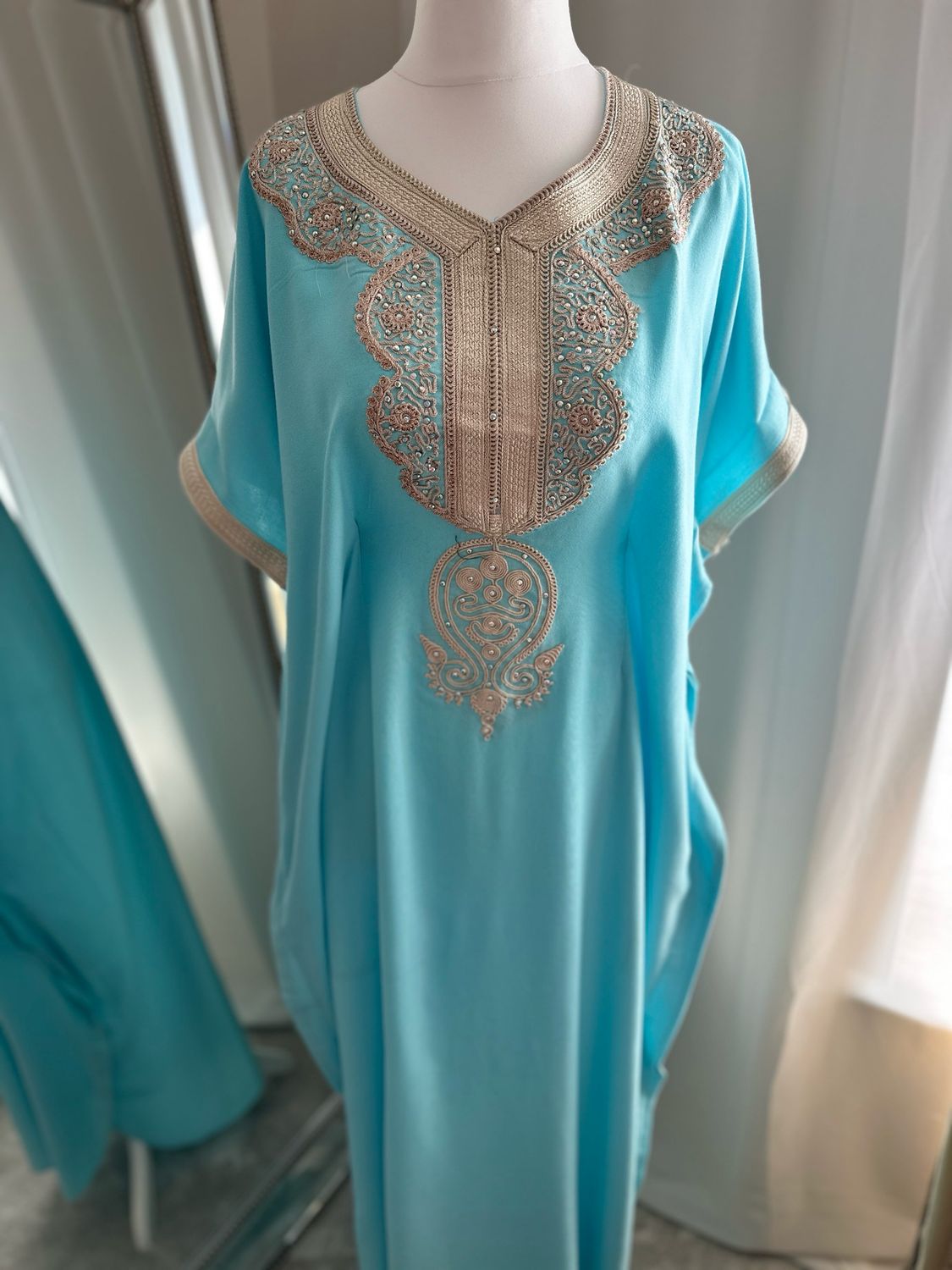 Premium Gandoura In Turquoise