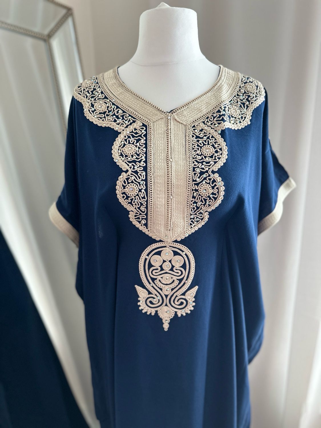 Premium Gandoura In Deep Blue