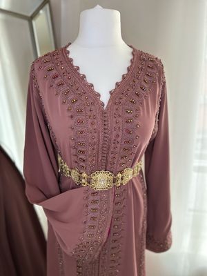 Kaftan In Dusty Pink