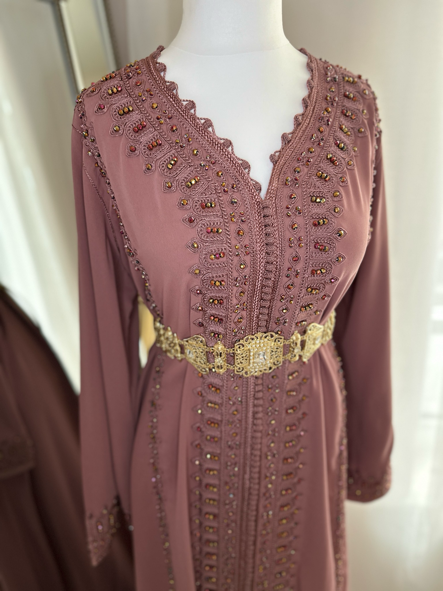 Kaftan In Dusty Pink