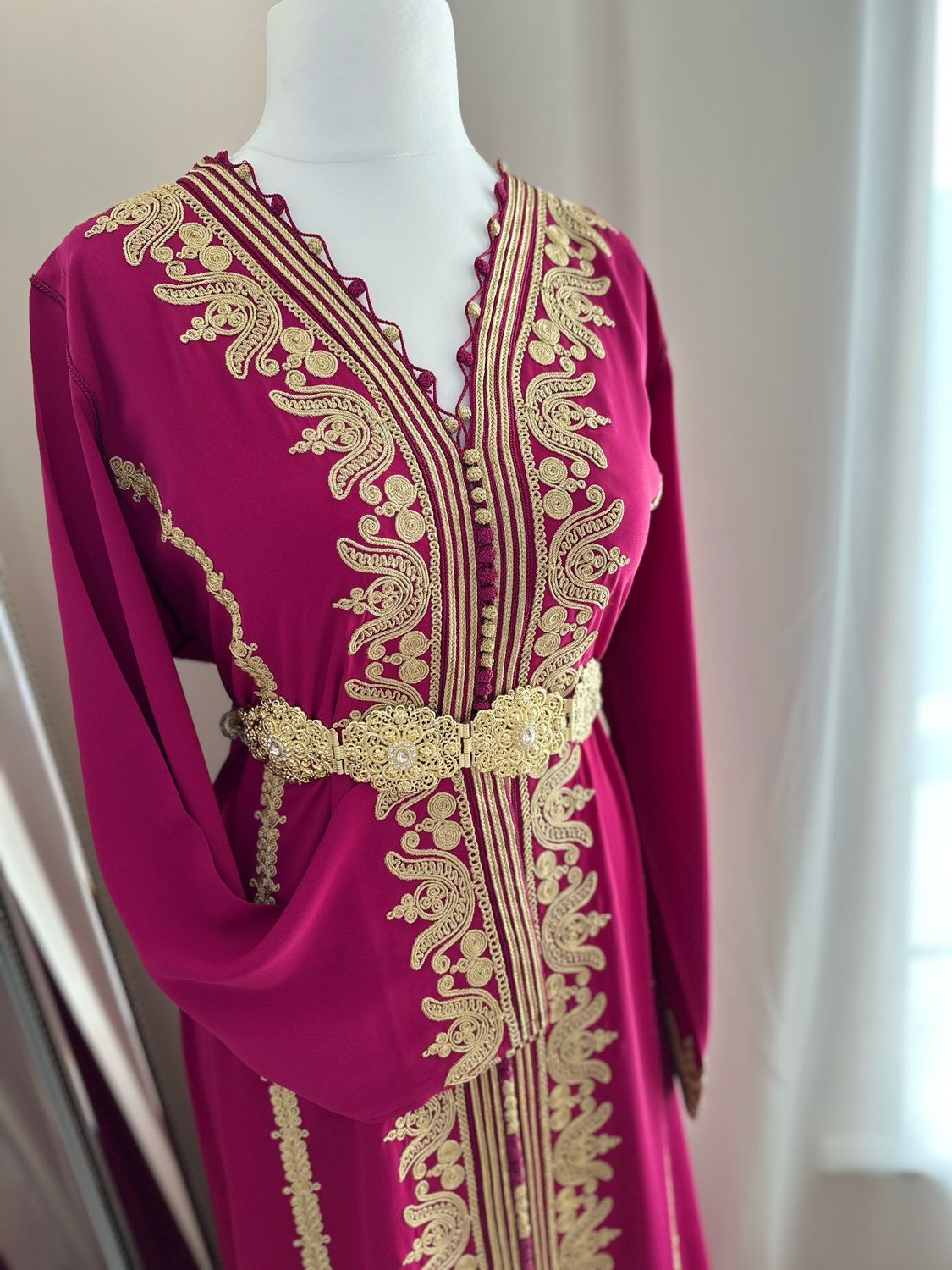 Kaftan HAJAR In Barbie Pink