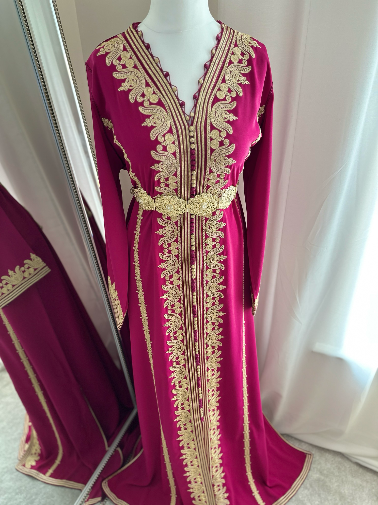 Kaftan HAJAR In Barbie Pink