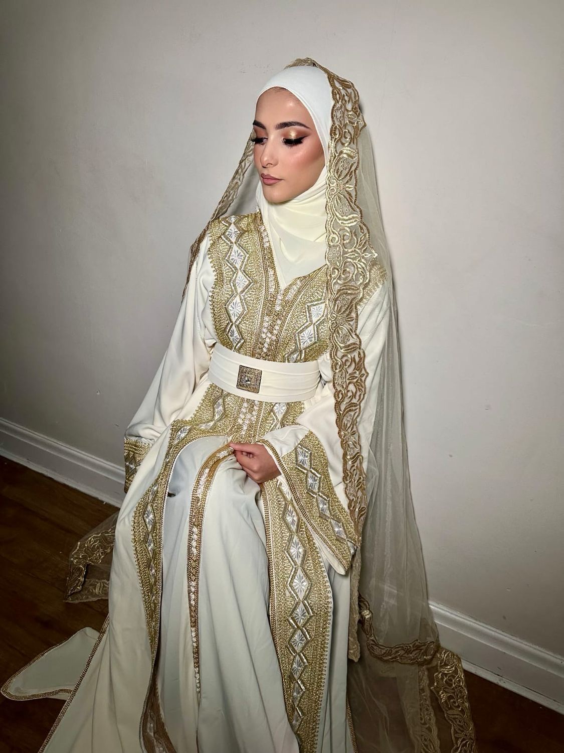 Bridal White Takchita