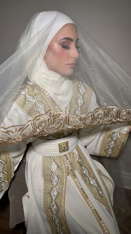 Bridal White Takchita