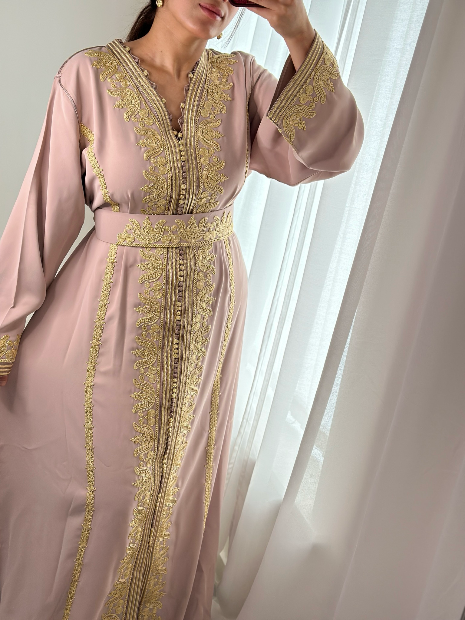 Kaftan HAJAR In Light Nude