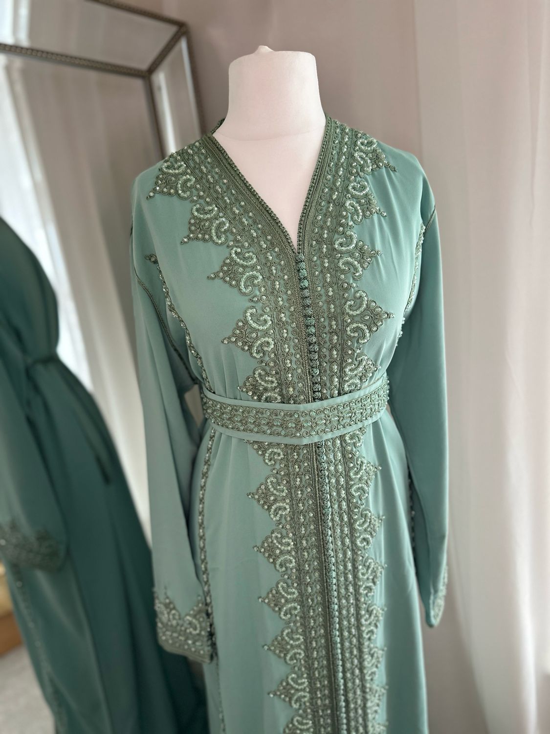 Kaftan Lara In Light Sage Green