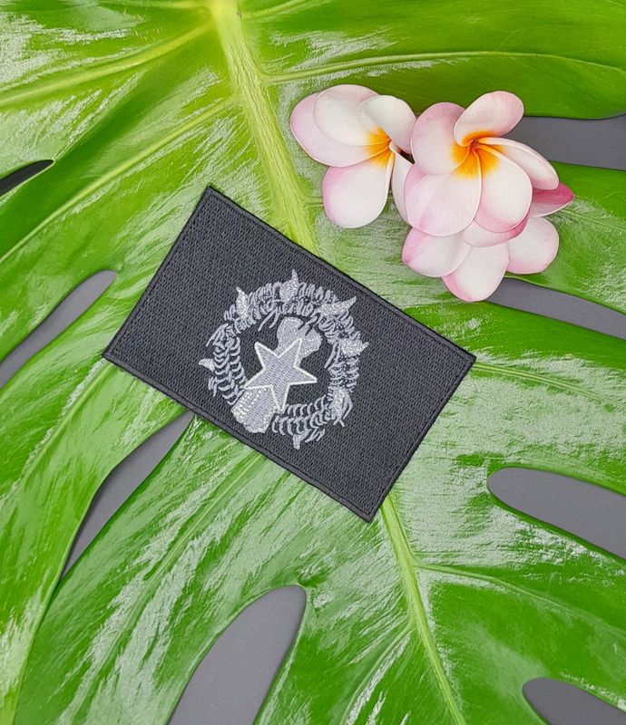 CNMI FLAG PATCH BLACK/GREY