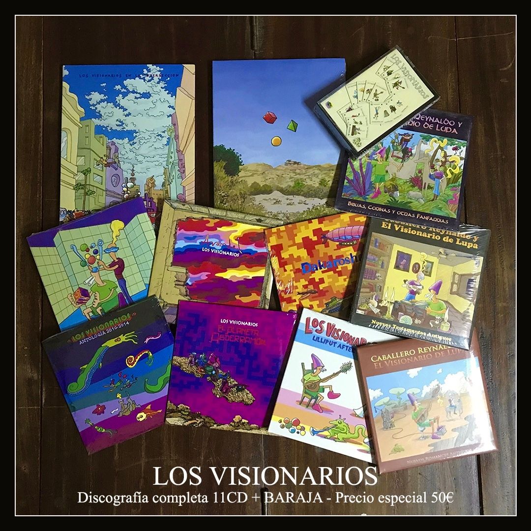 LOS VISIONARIOS - PACK 11CD + BARAJA