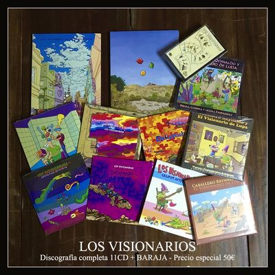 LOS VISIONARIOS - PACK 11CD + BARAJA
