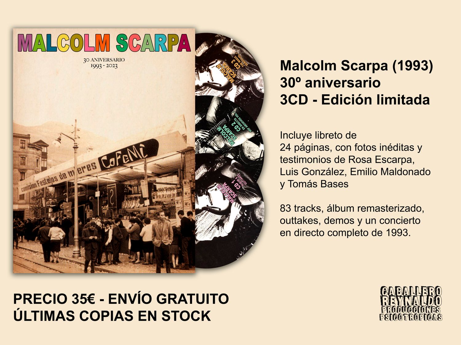 MALCOLM SCARPA - 3CD - MALCOLM SCARPA 30º ANIVERSARIO
