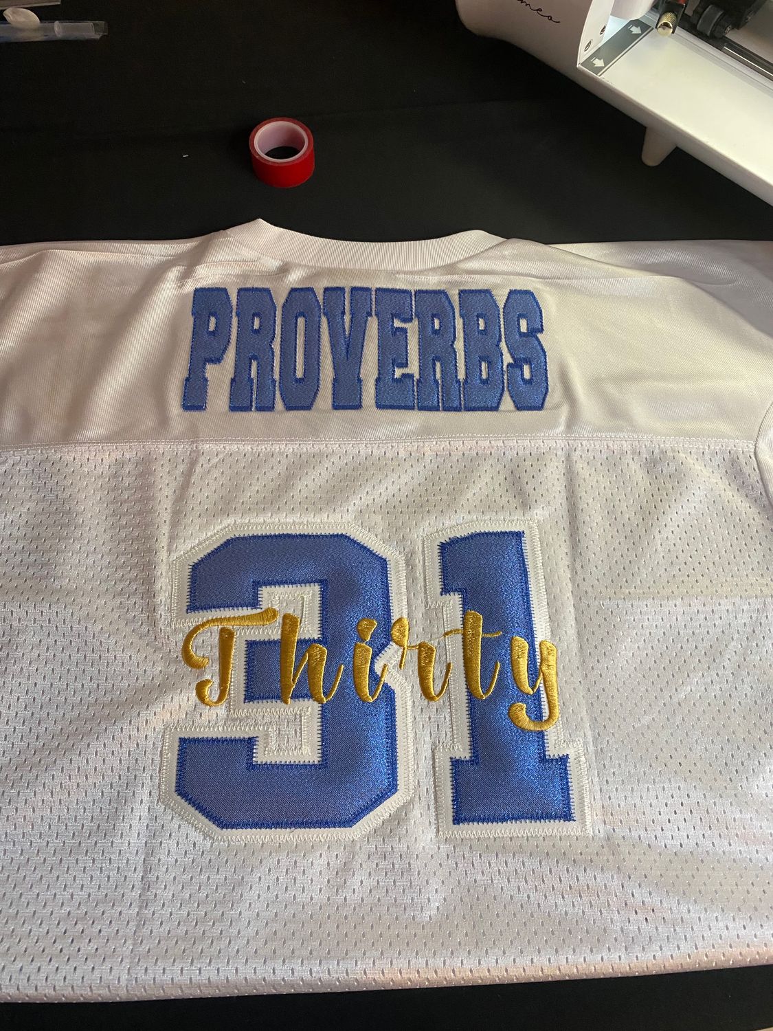 Custom Embroidery Jersey Applique Jersey