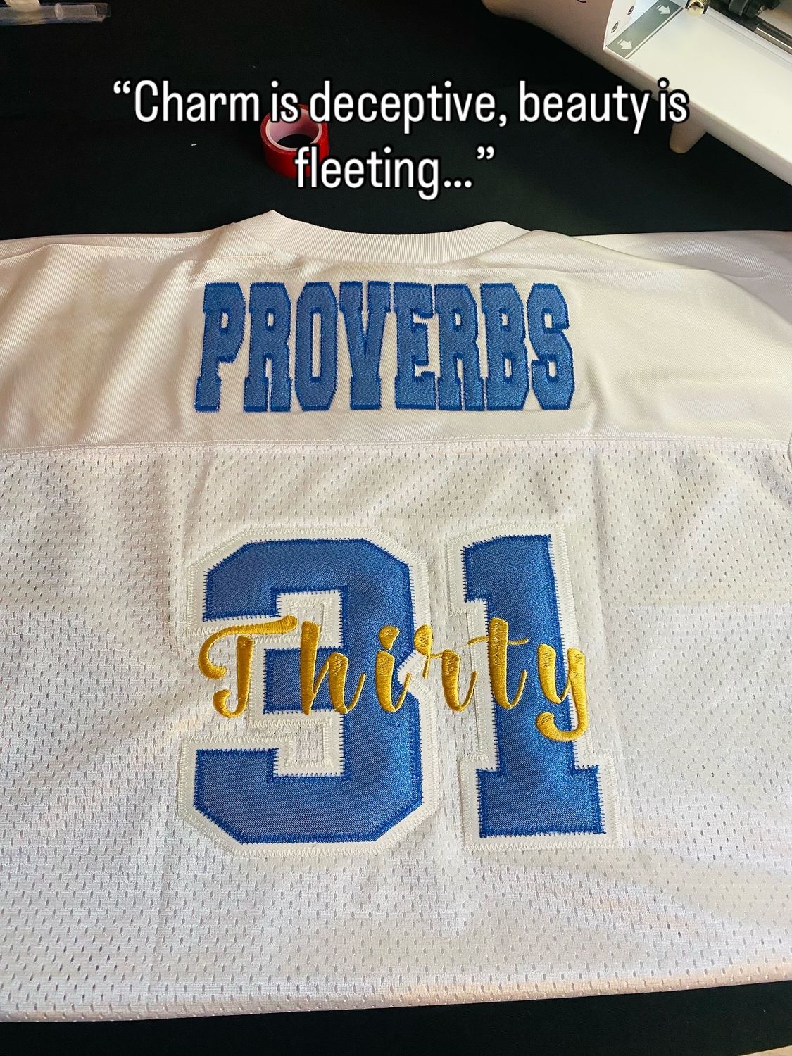 Custom Embroidery Jersey Applique Jersey